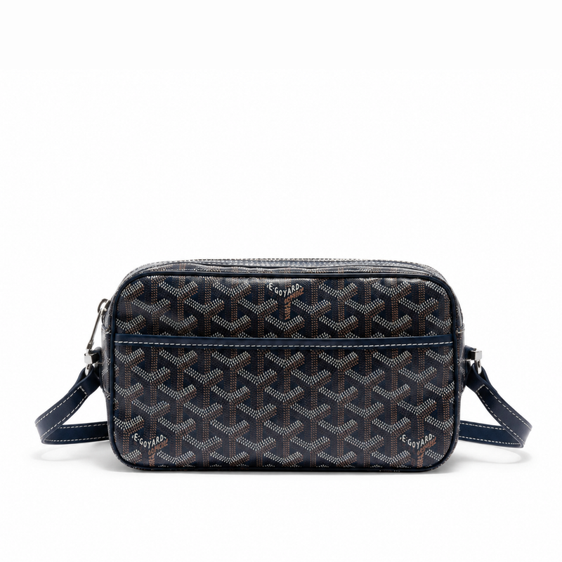 Bolso Crossbody Monogram Camera – Navy Silver