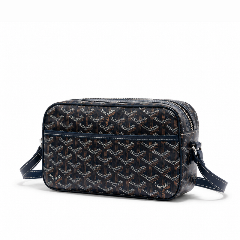 Bolso Crossbody Monogram Camera – Navy Silver