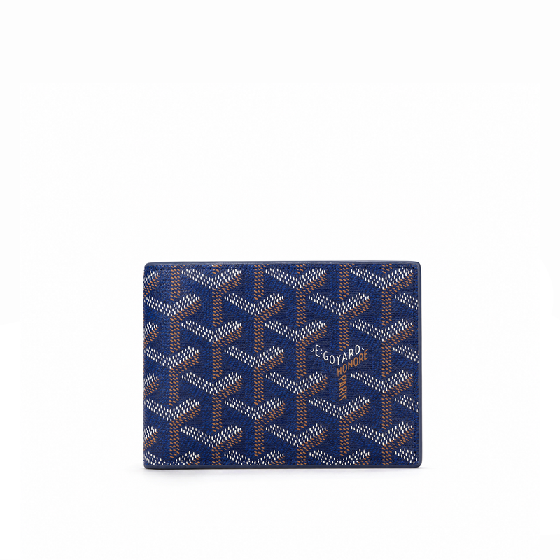 Billetera Bifold Signature Monogram – Royal Blue