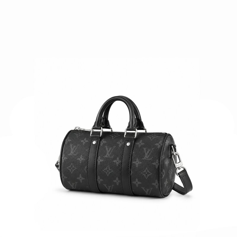 Bolso Mini Boston Monogram – Charcoal Black