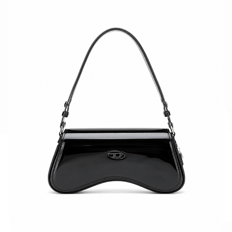 Bolso Shoulder Patent Curve – Black Tonal