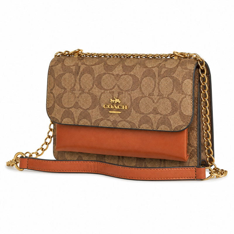 Crossbody Signature Camel con Cadena