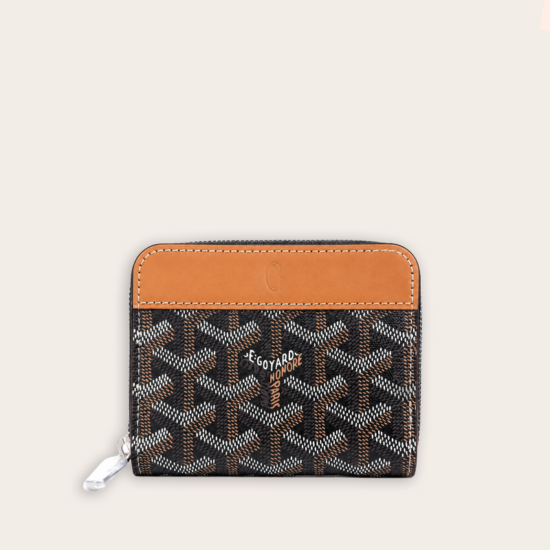 Billetera Compact Signature Monogram – Tan Black