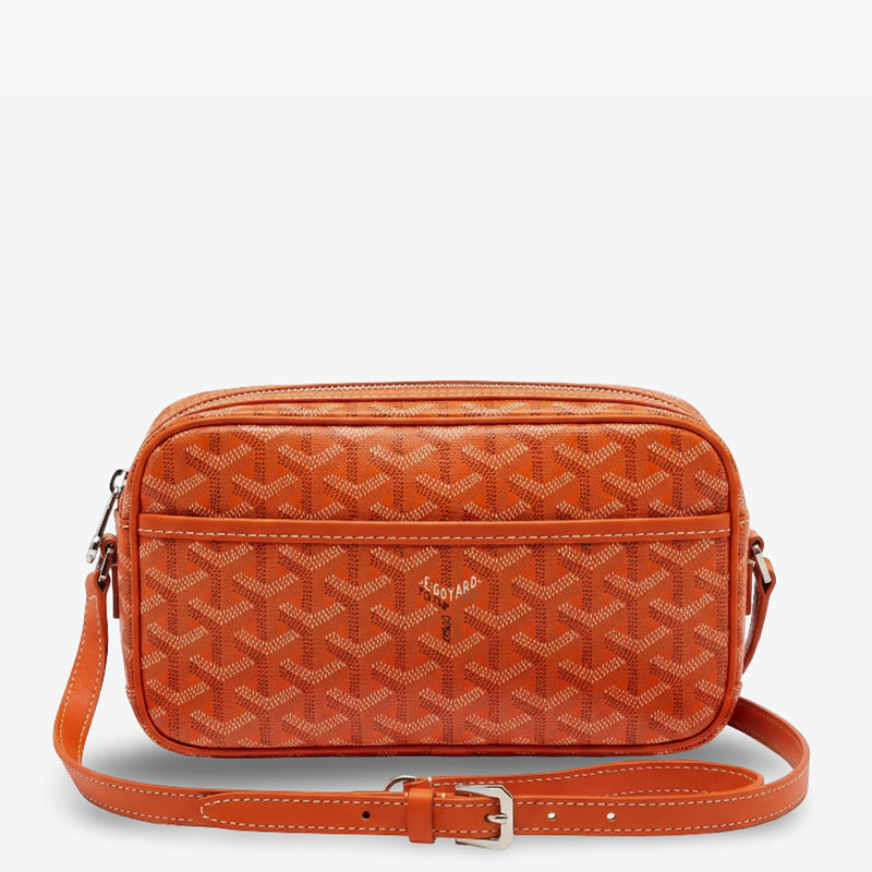 Bolso Crossbody Monogram Camera – Orange Gold