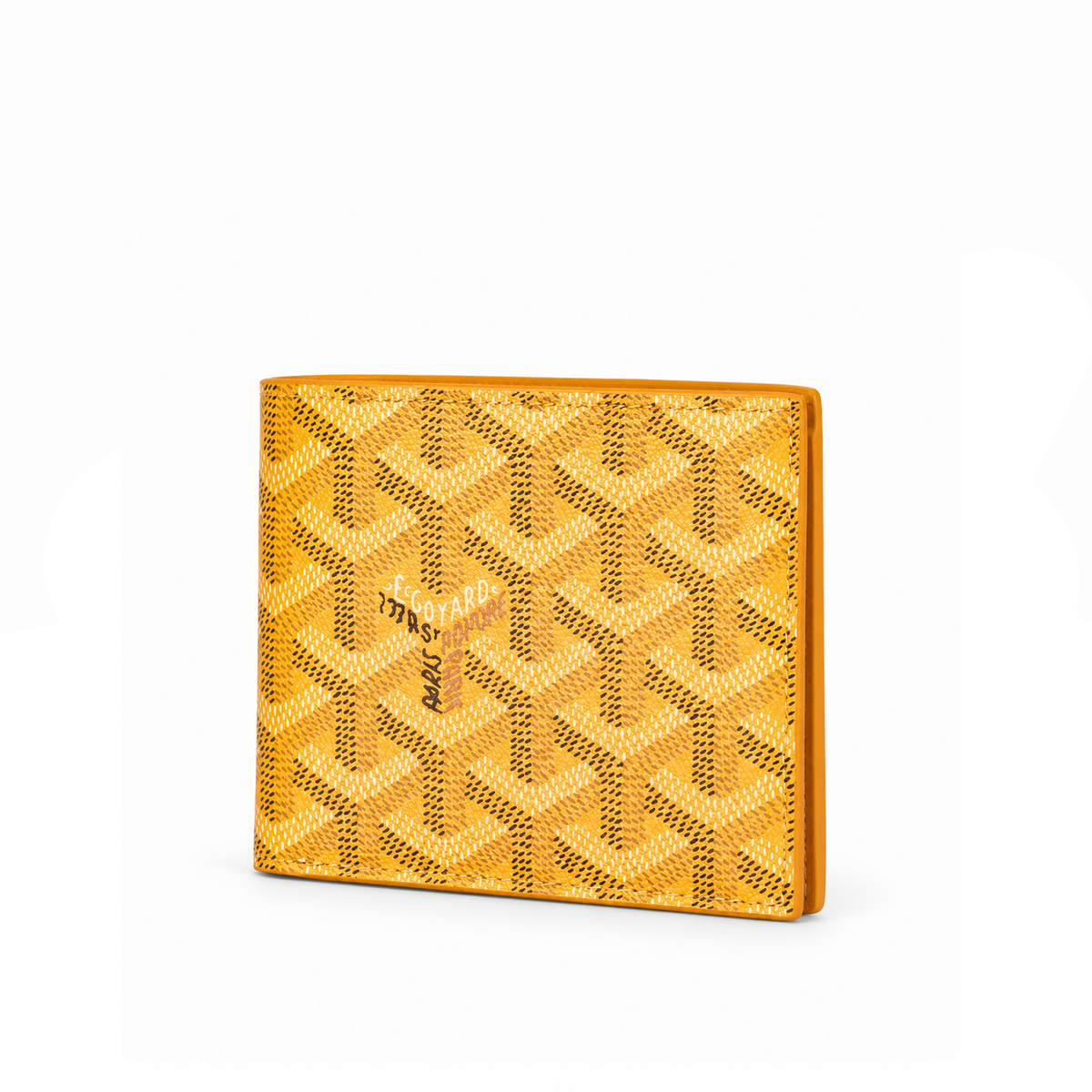 Billetera Bifold Signature Monogram – Mustard Gold