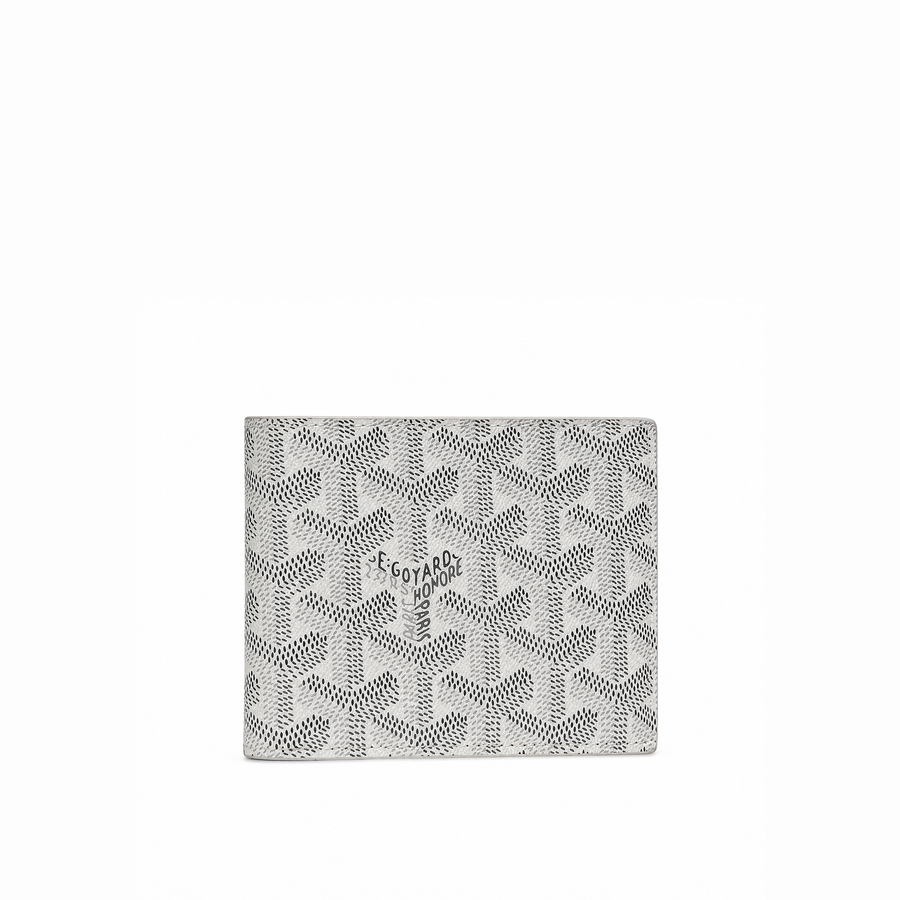 Billetera Bifold Signature Monogram – Ivory Grey