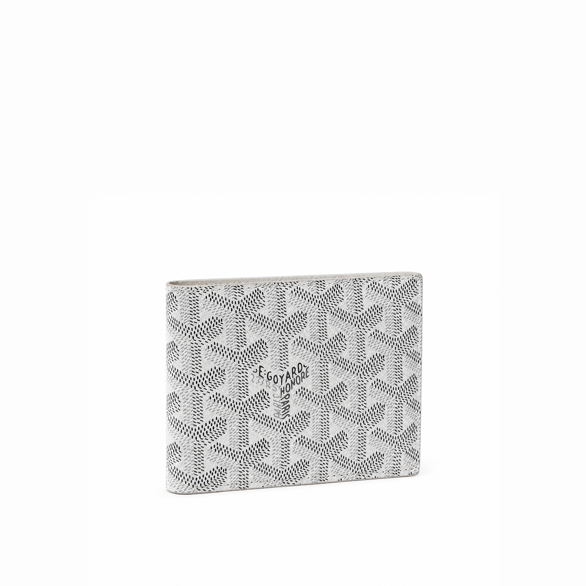 Billetera Bifold Signature Monogram – Ivory Grey