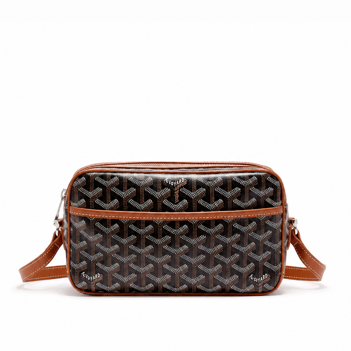 Bolso Crossbody Monogram Camera – Black Cognac