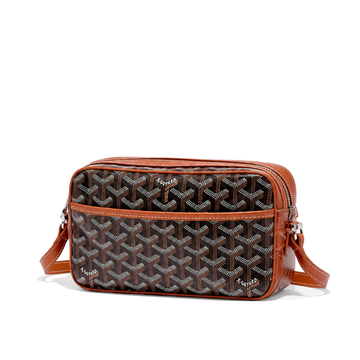 Bolso Crossbody Monogram Camera – Black Cognac