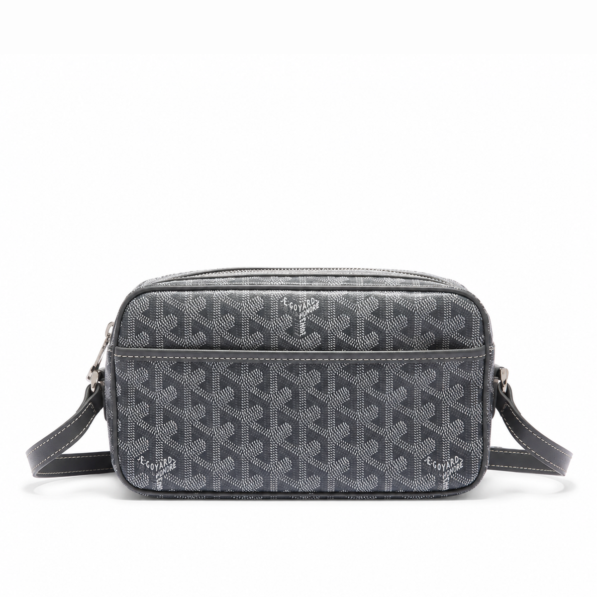 Bolso Crossbody Monogram Camera – Grey Silver