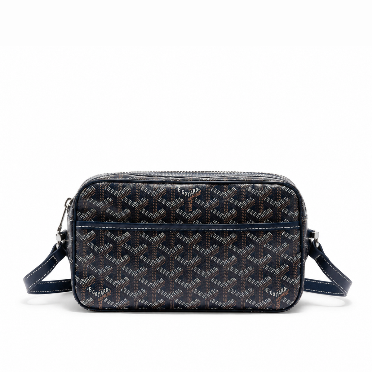 Bolso Crossbody Monogram Camera – Navy Silver
