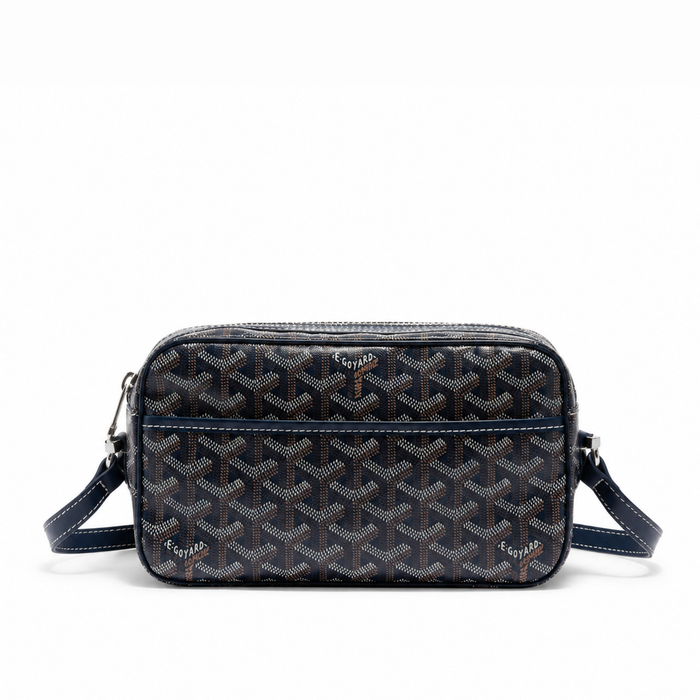 Bolso Crossbody Monogram Camera – Navy Silver