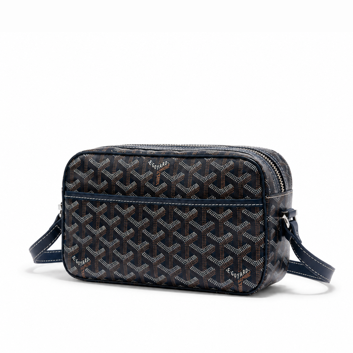 Bolso Crossbody Monogram Camera – Navy Silver