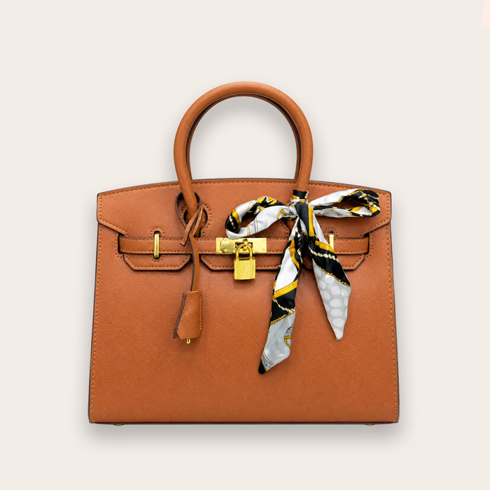 Bolso Handbag Luxe Lock – Cognac Gold
