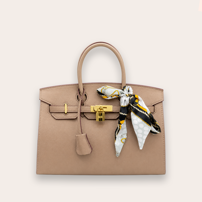 Bolso Handbag Luxe Lock – Taupe Gold