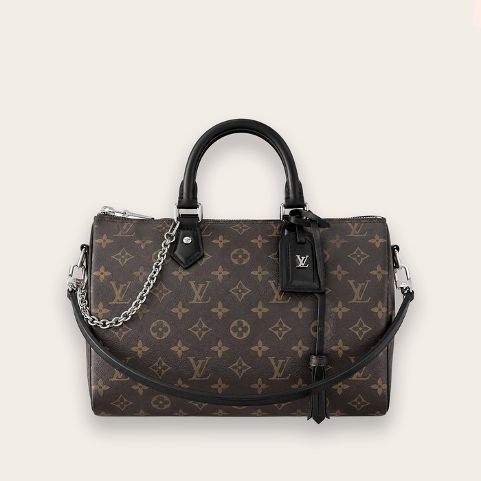 Bolso Boston Signature Monogram – Brown Black