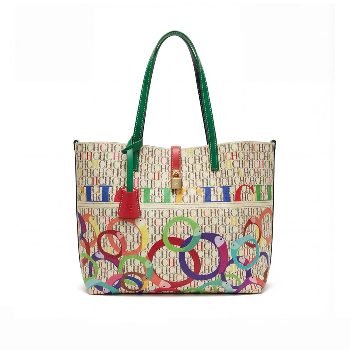 Bolso Tote Graphic Monogram – Cream Multicolor