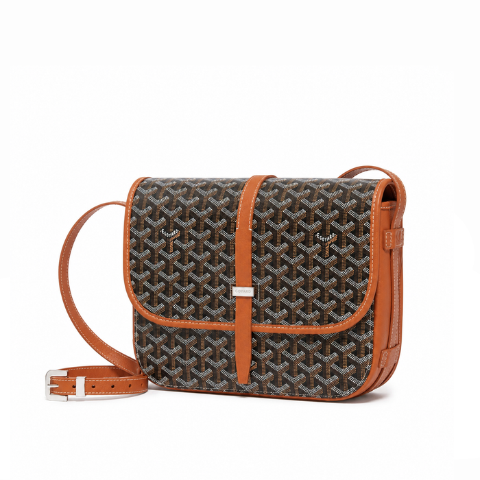 Bolso Crossbody Monogram Flap – Black Cognac