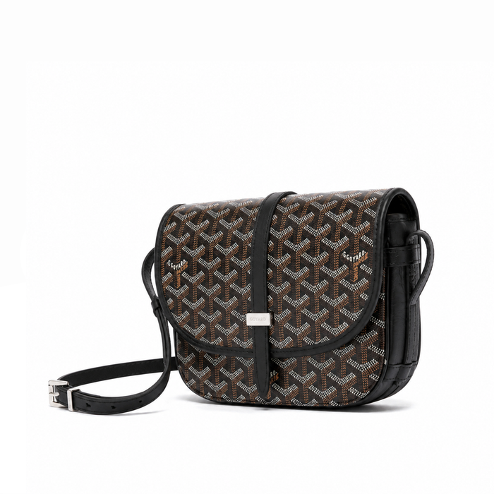 Bolso Crossbody Monogram Flap – Black Silver