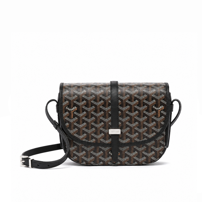 Bolso Crossbody Monogram Flap – Black Silver