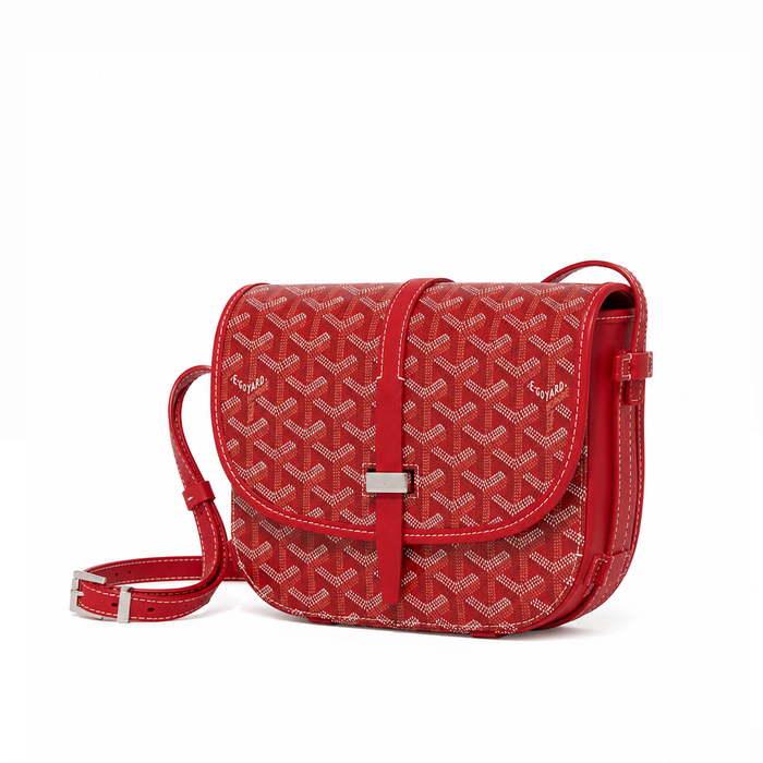 Bolso Crossbody Monogram Flap – Cherry Red