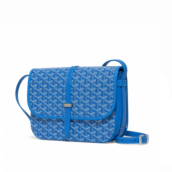Bolso Crossbody Monogram Flap – Navy Cognac