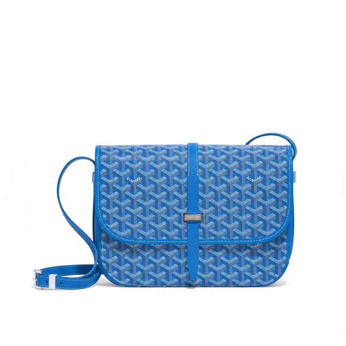 Bolso Crossbody Monogram Flap – Navy Cognac