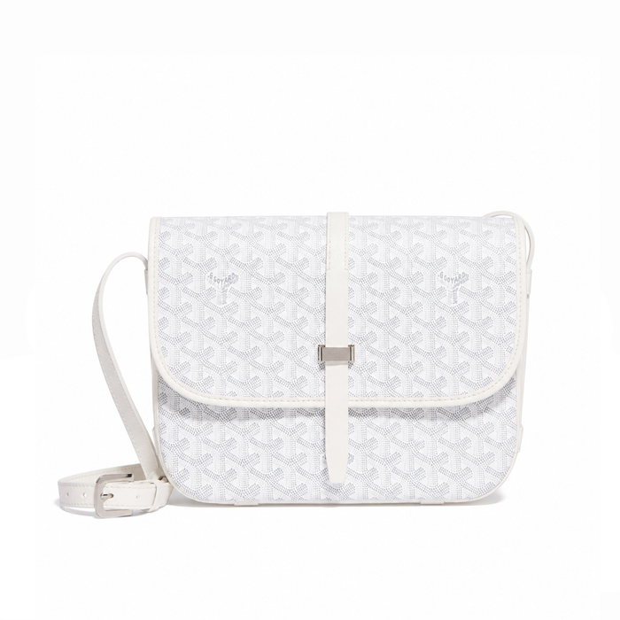 Bolso Crossbody Monogram Flap – White Silver