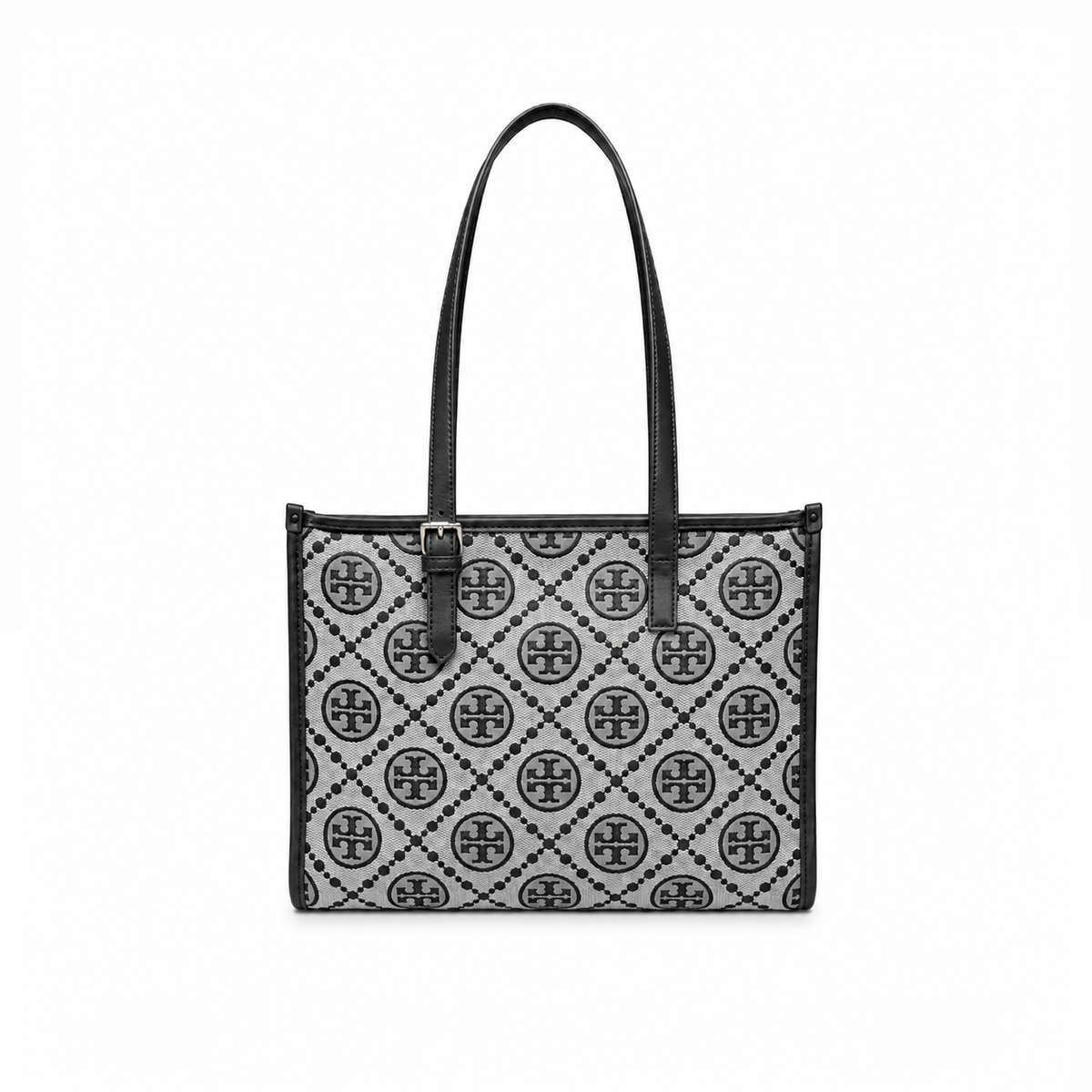 Bolso Tote Signature Monogram – Grey Black