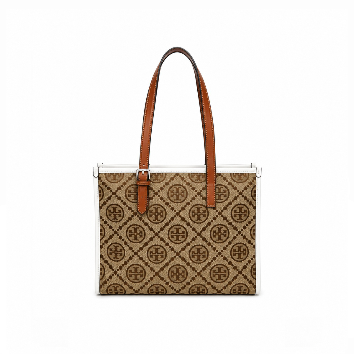 Bolso Tote Signature Monogram – Tan White