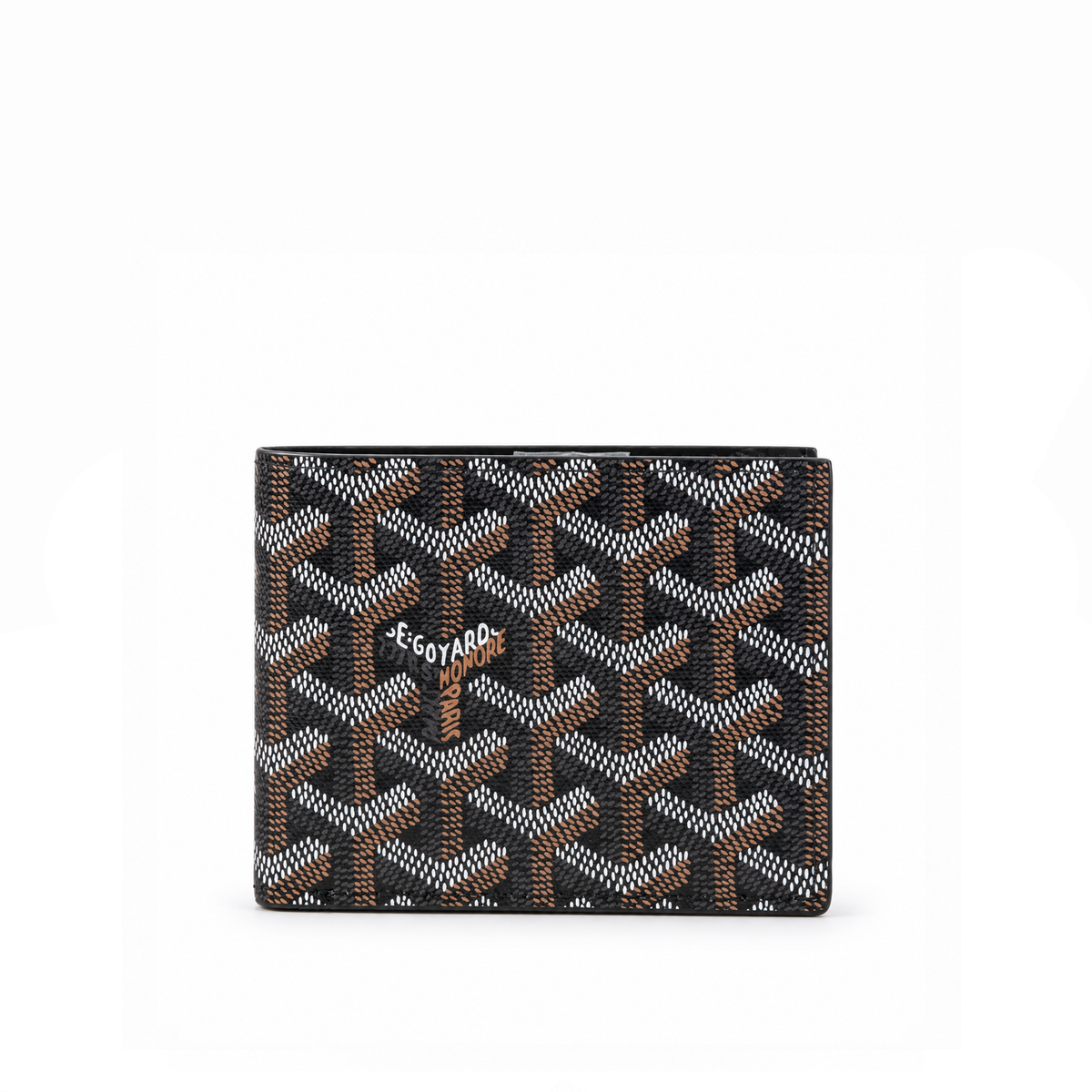 Billetera Bifold Signature Monogram – Black Brown