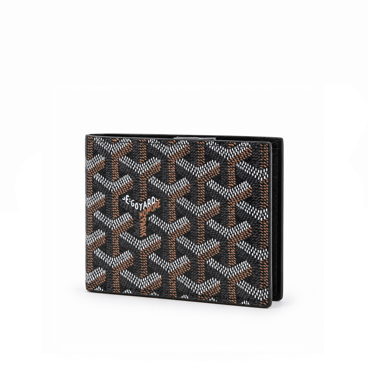 Billetera Bifold Signature Monogram – Black Brown