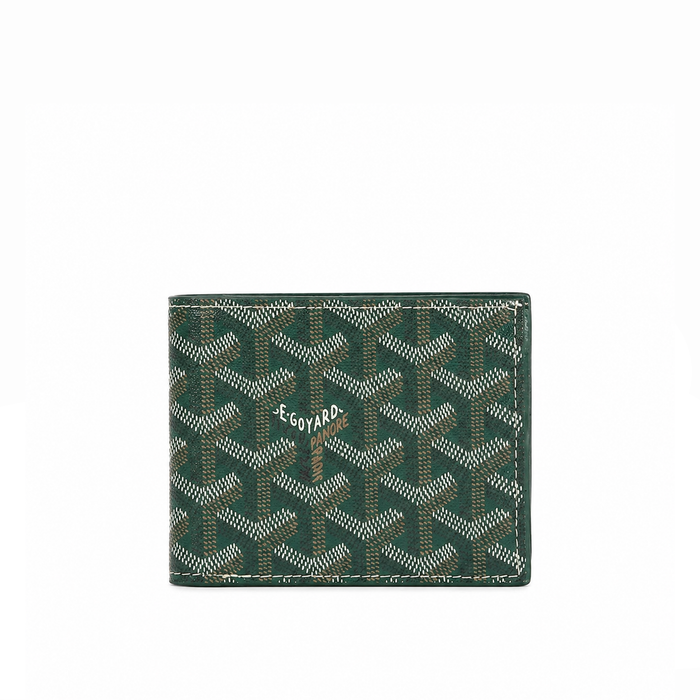 Billetera Bifold Signature Monogram – Emerald Gold