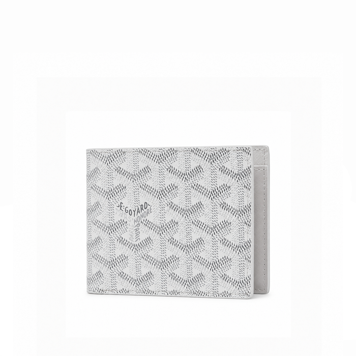 Billetera Bifold Signature Monogram – Ivory Grey