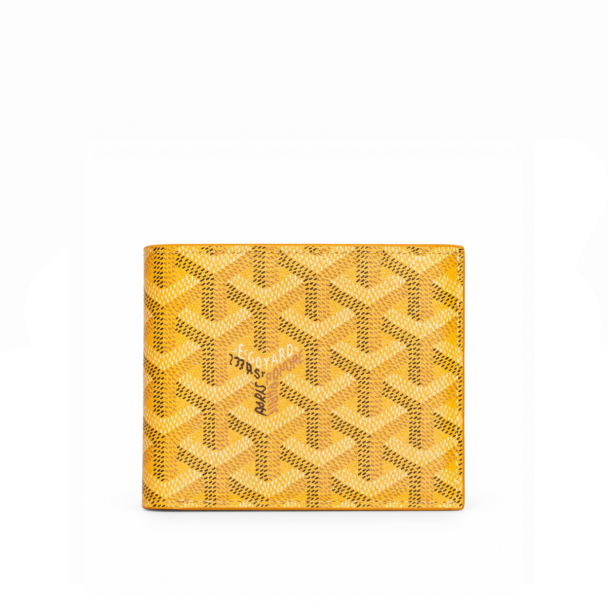 Billetera Bifold Signature Monogram – Mustard Gold