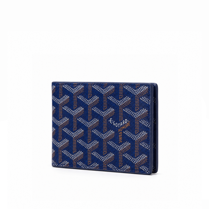 Billetera Bifold Signature Monogram – Royal Blue