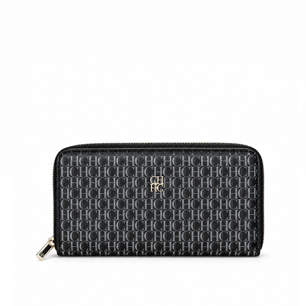 Billetera Larga Zip Around Monogram – Black Graphite
