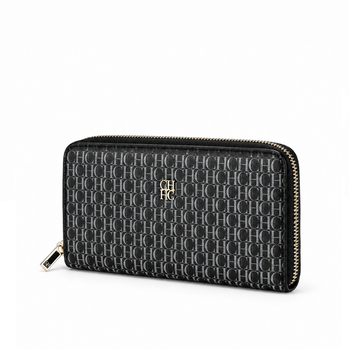 Billetera Larga Zip Around Monogram – Black Graphite