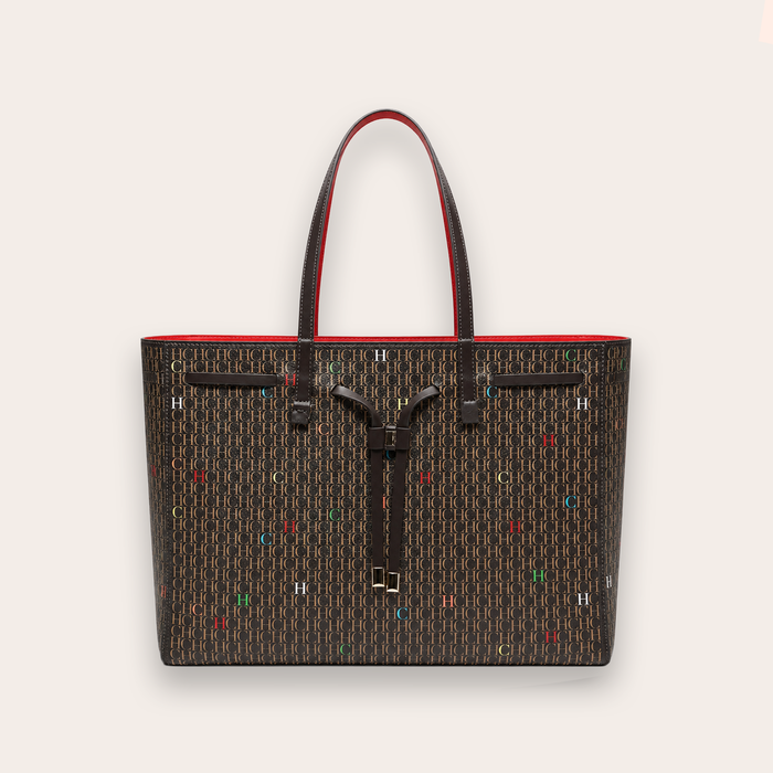 Bolso Tote Monogram Bow – Black Multicolor