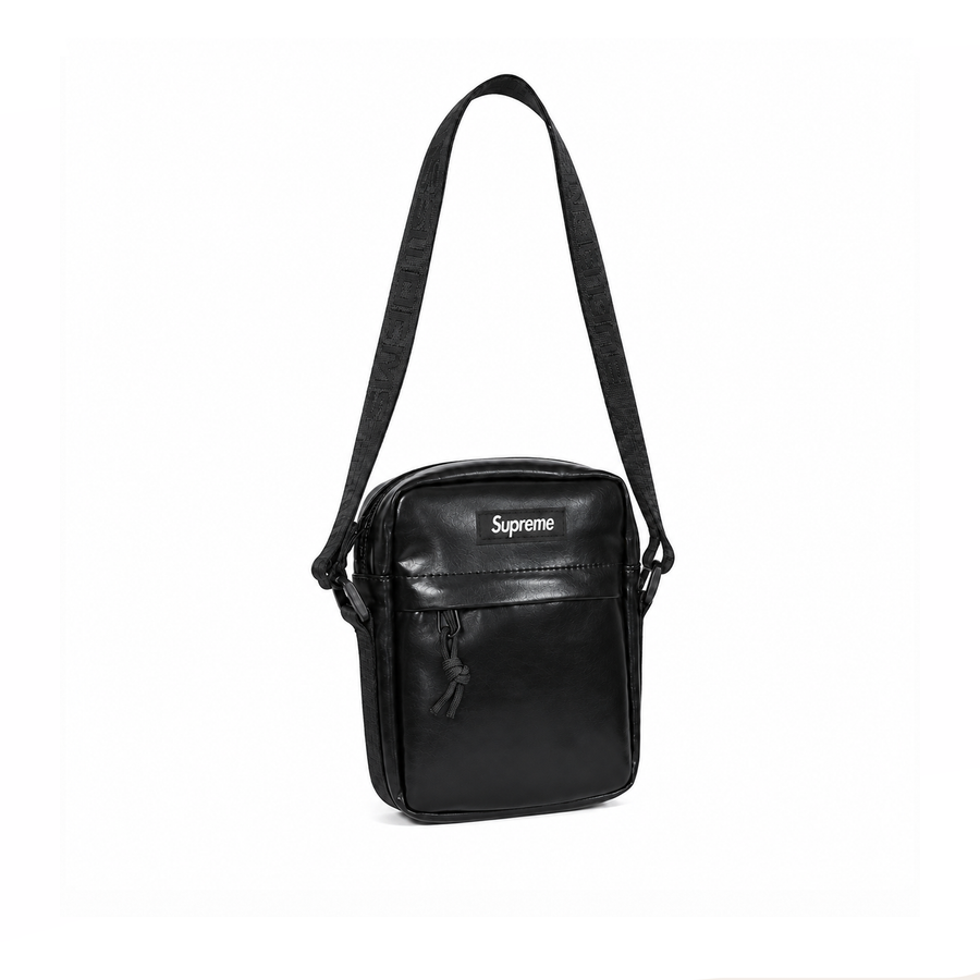 Bolso Crossbody Utility Logo Patch - Black And White