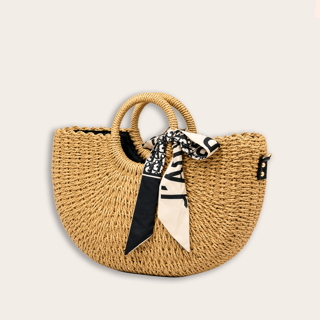Bolso Dior — Panier Naturel Scarf Edition