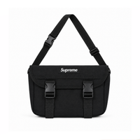 Bolso Messenger Utility Buckle - Black White