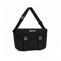 Bolso Messenger Utility Buckle - Black White