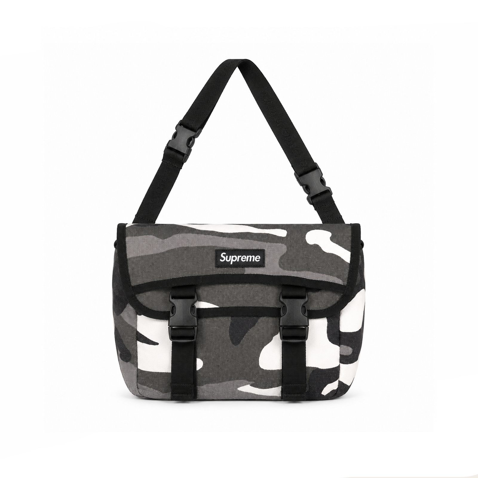 Bolso Messenger Utility Camo - Grey Black