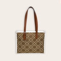 Bolso Tote Signature Monogram – Tan White