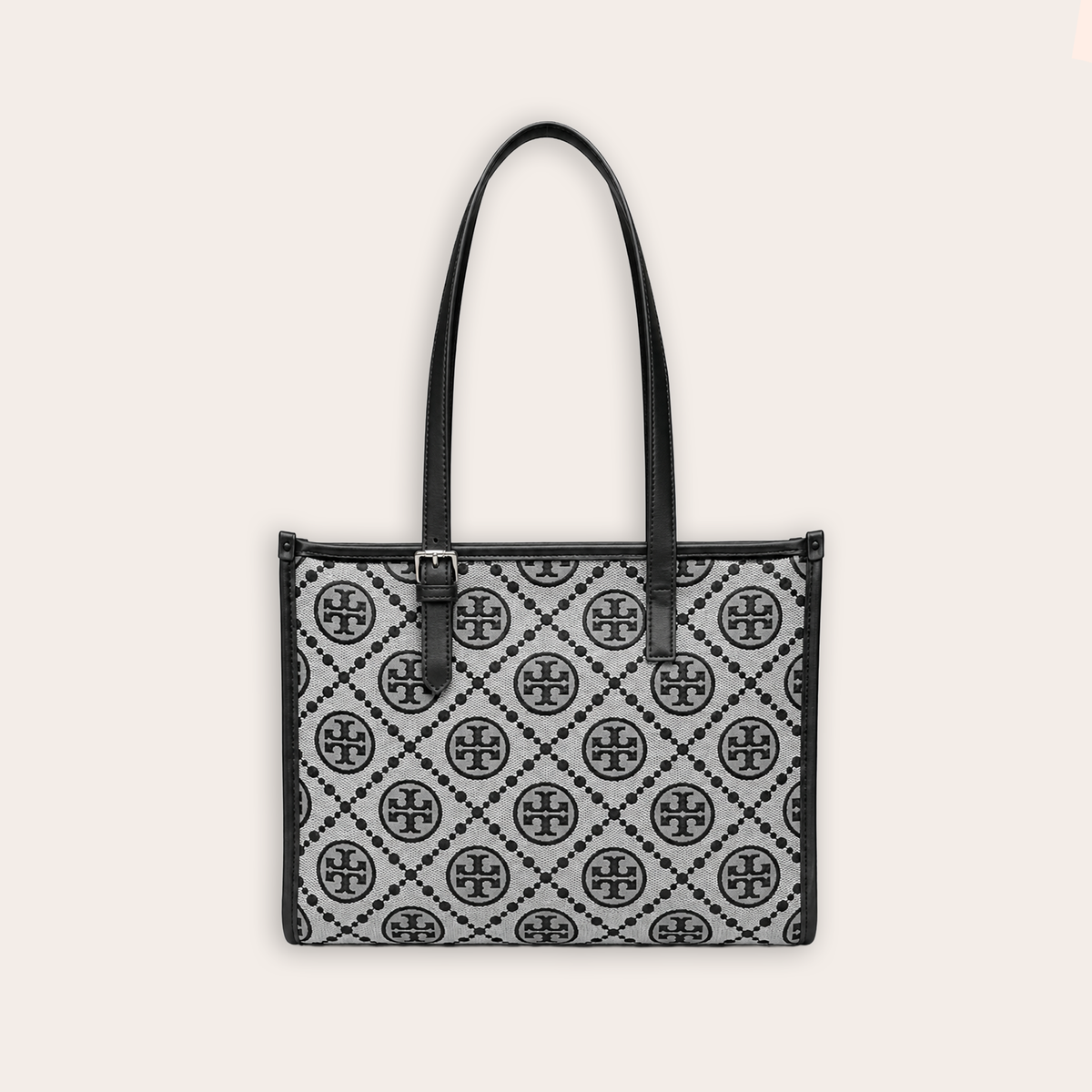 Bolso Tote Signature Monogram – Grey Black