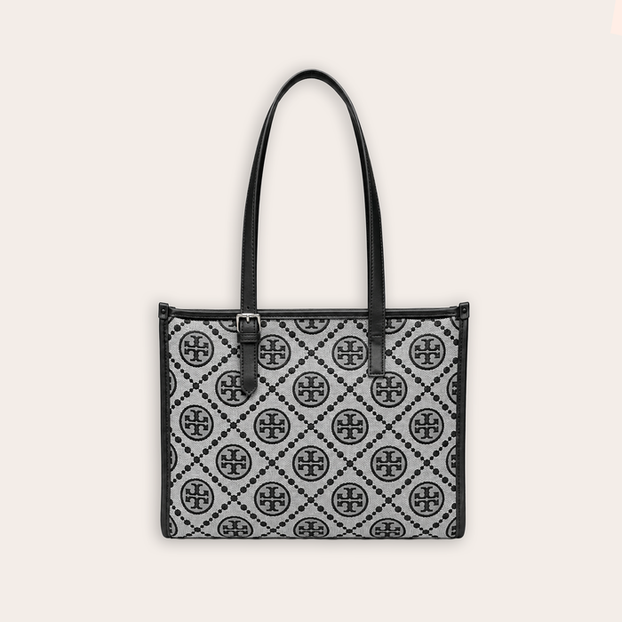 Bolso Tote Signature Monogram – Grey Black