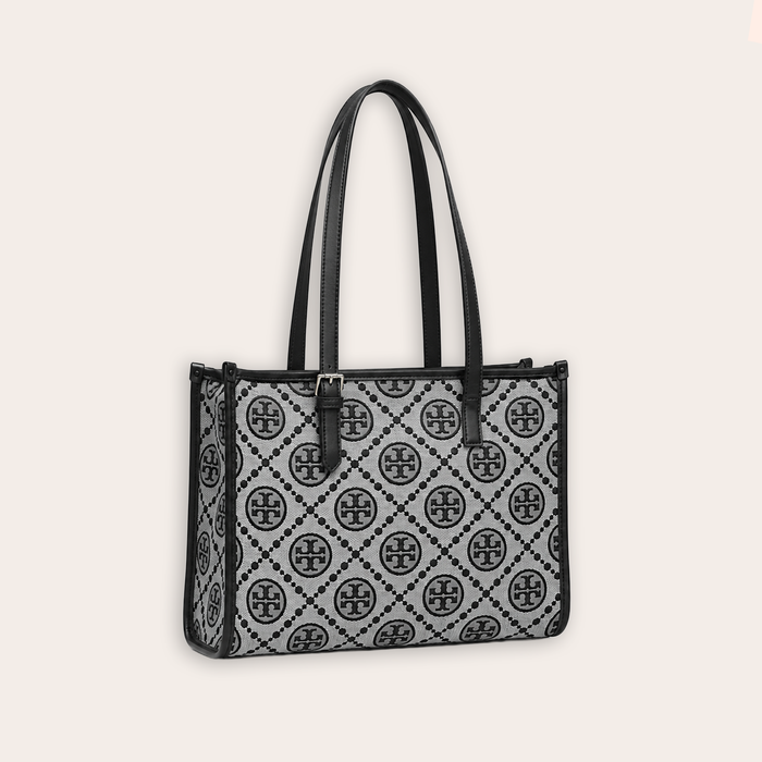 Bolso Tote Signature Monogram – Grey Black