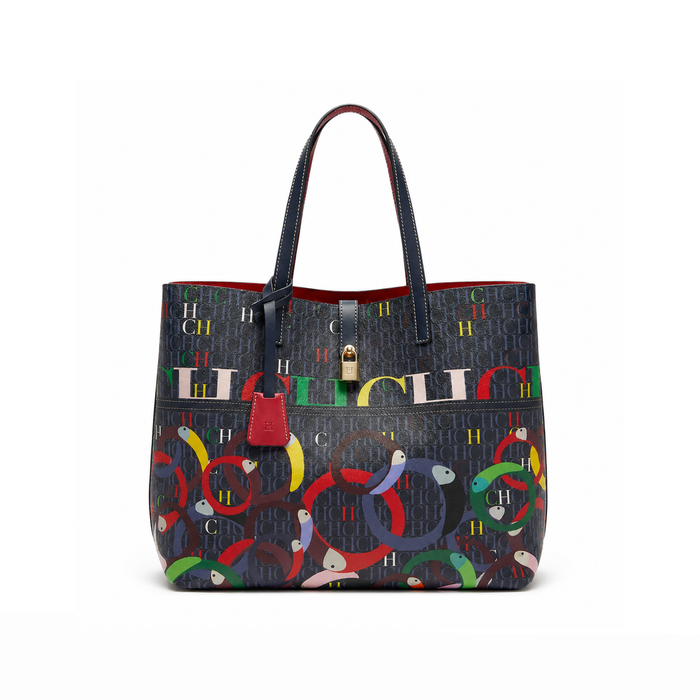 Bolso Tote Graphic Monogram – Navy Multicolor
