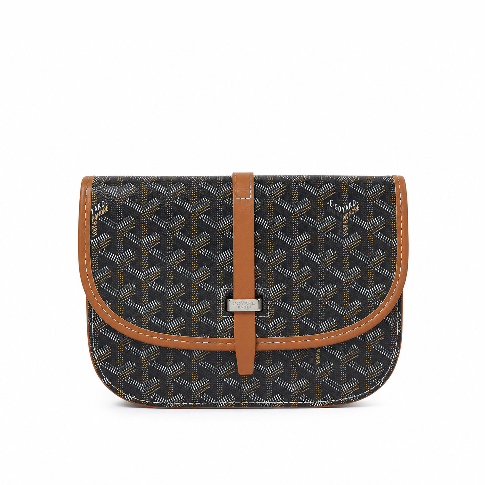 Bolso Crossbody Monogram Flap – Black Cognac